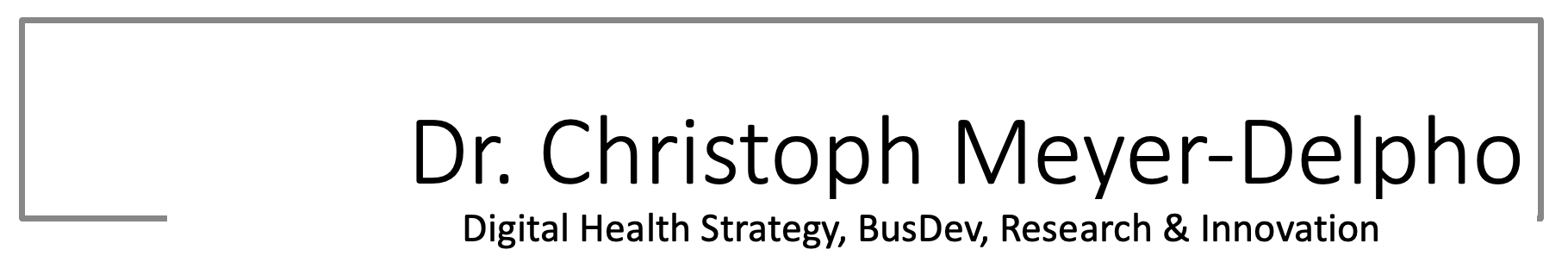 Logo Dr. Christoph Meyer-Delpho Logo Dr. Christoph Meyer-Delpho
